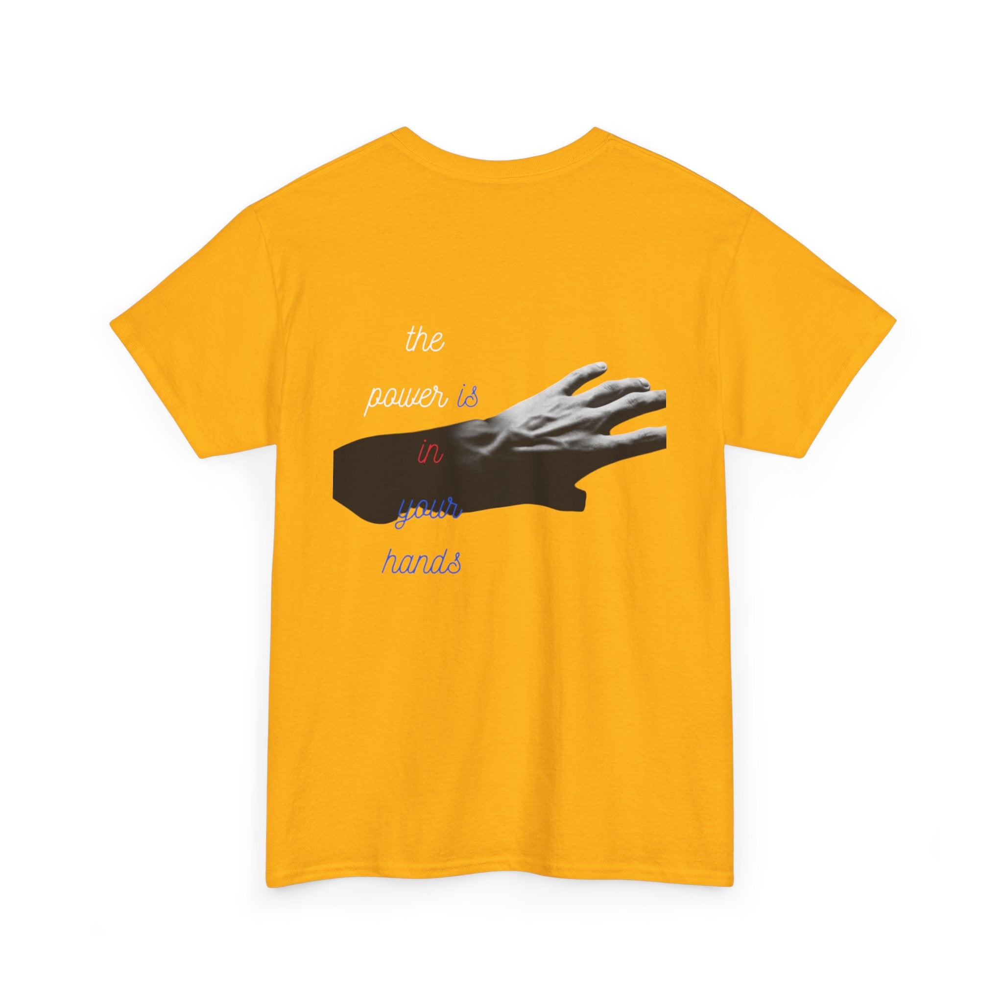 PUSfashion Street Tee — Blue/Black/White 'Pop Your Shid' Graphic